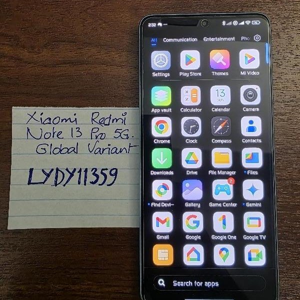 Xiaomi Redmi Note 13 Pro - Unlocked Non-US, 128 GB, Black, 8 GB