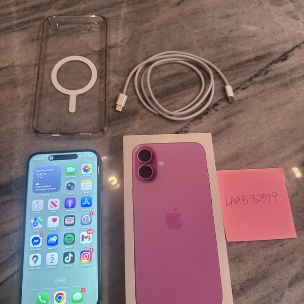 Apple iPhone 16 Plus - Unlocked, 256 GB, Pink, A3082