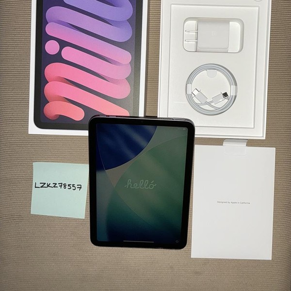 Apple iPad Mini 6th Gen - Wi-Fi, 64 GB, Purple, A2567