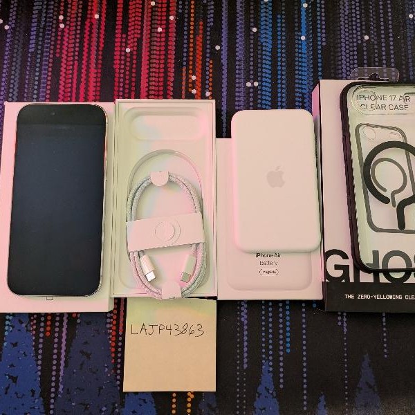 Apple iPhone Air - Unlocked, 512 GB, Cloud White, A3260