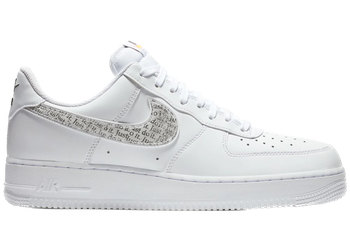 Nike Air Force 1 Low Just Do It Pack White Clear for sale