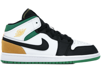 Jordan 1 Mid SE White Laser Orange Lucky Green (PS) for sale