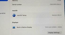 Fair
													MacBook Air 2020 - 13" - Apple M1, Gray, 128 GB, 8 GB, photo 1 of 9