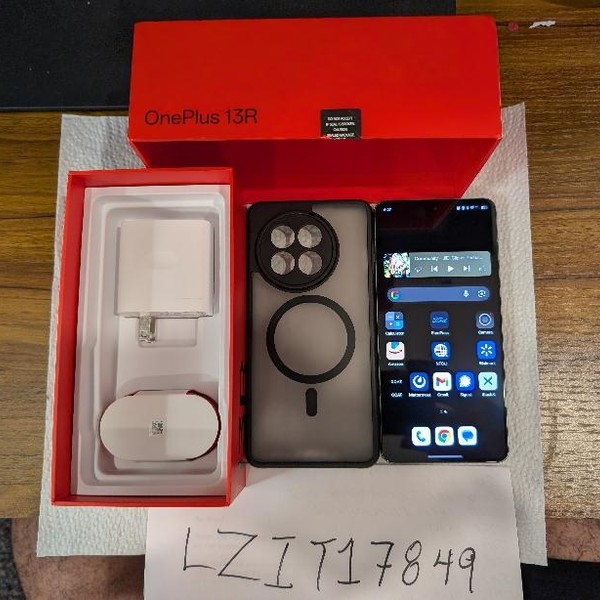 OnePlus 13R - Unlocked, 256 GB, Nebula Noir, 12 GB