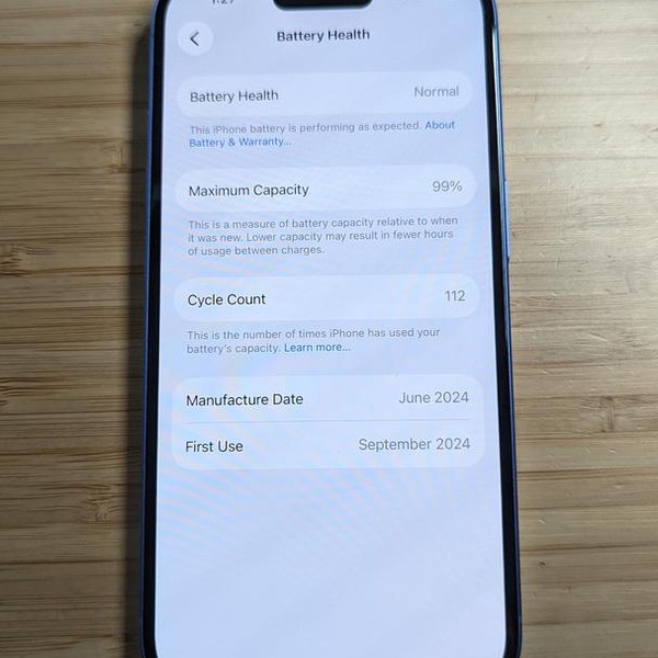 Apple iPhone 16 - AT&T, 128 GB, Ultramarine, A3081