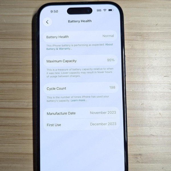Apple iPhone 15 - Unlocked, 128 GB, Black, A2846