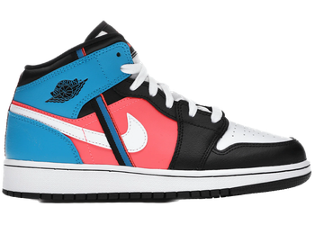 Jordan 1 Mid Tri Color Ribbons (GS) for sale