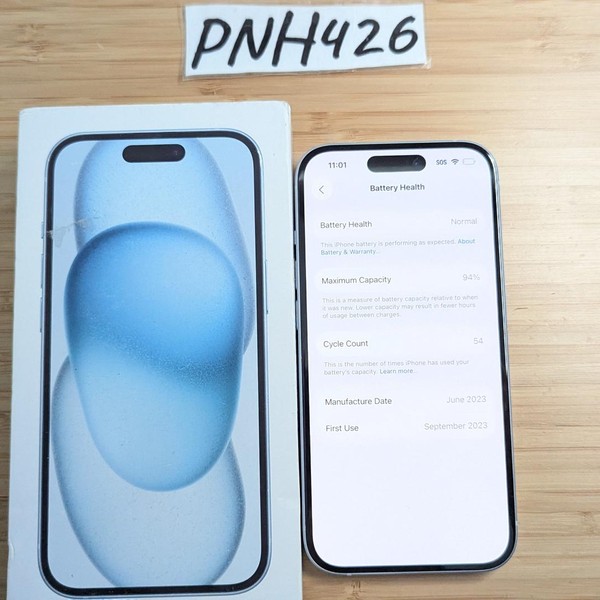 Apple iPhone 15 - Unlocked, 128 GB, Blue, A2846