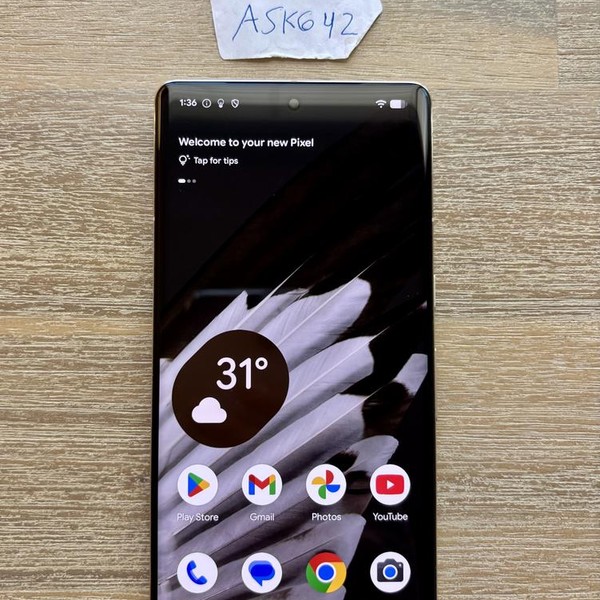 Google Pixel 7 Pro - Unlocked, Hazel, 128 GB, 12 GB, GE2AE