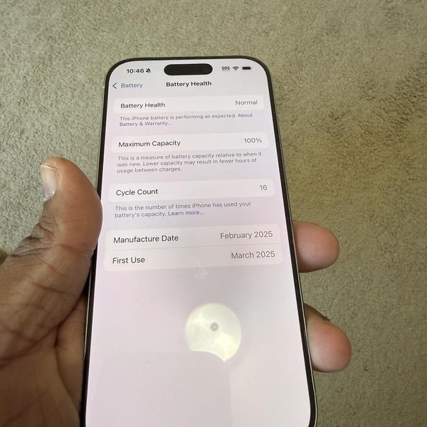 Apple iPhone 16 Pro - Unlocked, 128 GB, White, A3083