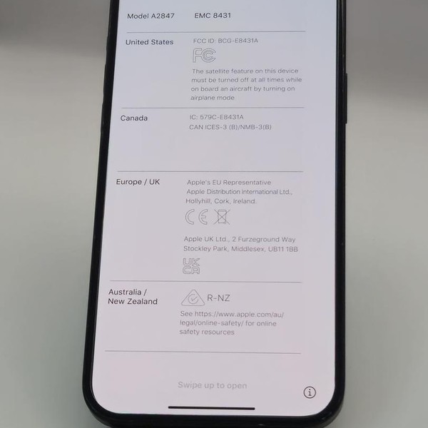 Apple iPhone 15 Plus - AT&T, 128 GB, Black, A2847
