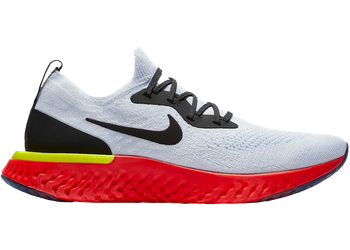 Nike Epic React Flyknit White Bright Crimson for sale