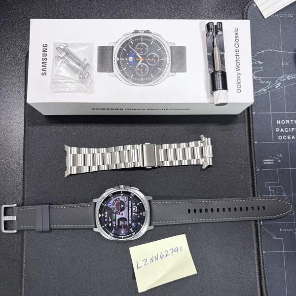 Samsung Galaxy Watch8 Classic - Wi-Fi, White, SM-L500, 46mm