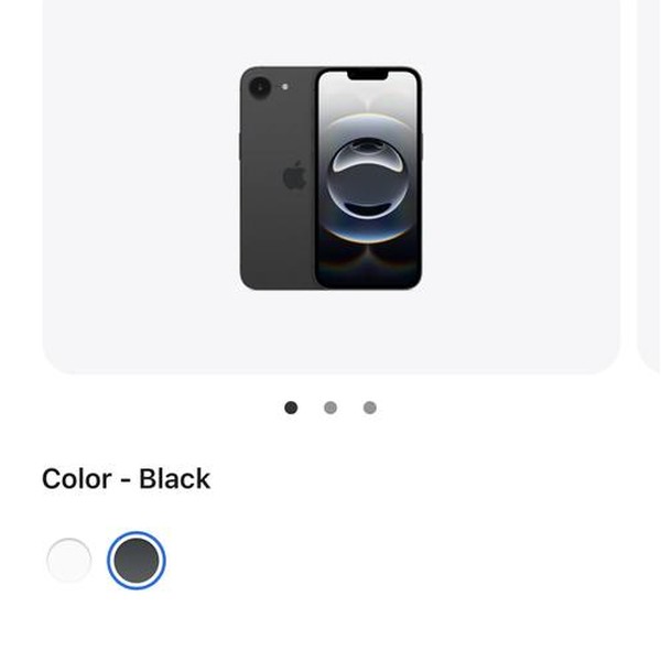 Apple iPhone 16e - Unlocked, 128 GB, Black, A3212