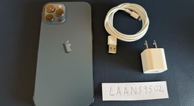 Good
													Apple iPhone 12 Pro Max - Unlocked, Pacific Blue, 256 GB, A2342, photo 4 of 6