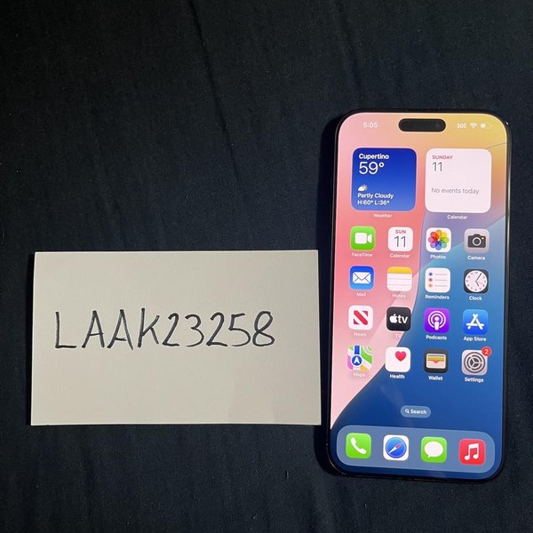 Apple iPhone 16 Pro Max - Unlocked, 256 GB, Black, A3084