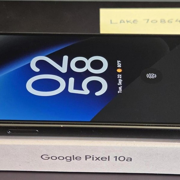 Google Pixel 10a - Unlocked, 256 GB, Obsidian, GE1GQ