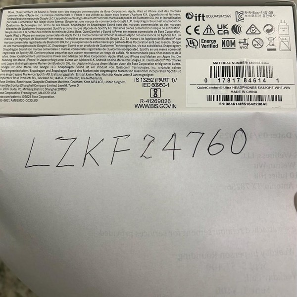 Bose QuietComfort Ultra Headphones - White