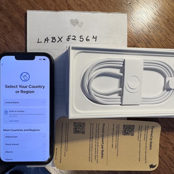 Apple iPhone 16e - Unlocked, 128 GB, Black, A3212