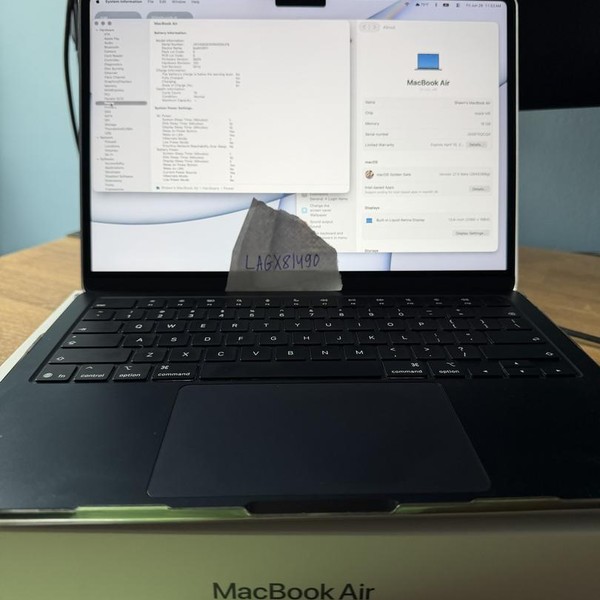 MacBook Air 2026 (M5) - 13 inch - 512 GB, Midnight, 16 GB, Apple M5 10-Core (8-core GPU)