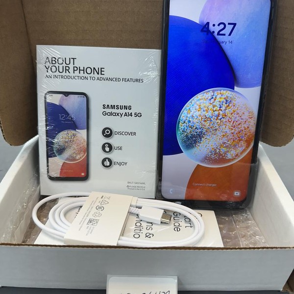 Samsung Galaxy A14 5G - Unlocked, 64 GB, Black, 4 GB