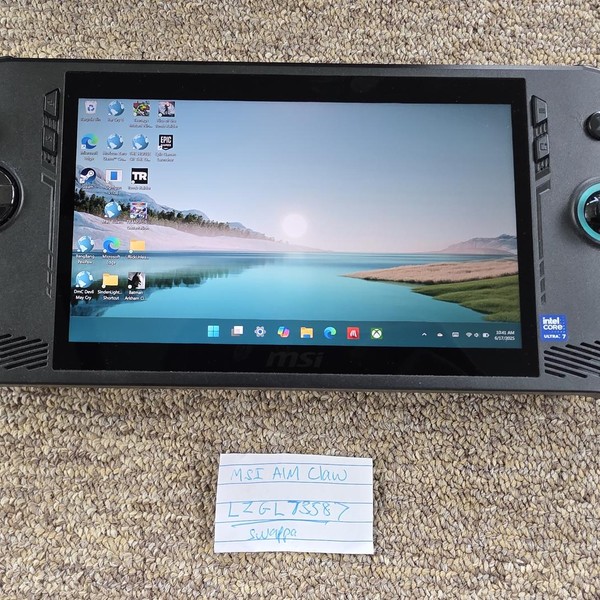 MSI Claw A1M - 512 GB, Black, 16 GB, Intel Core Ultra 7