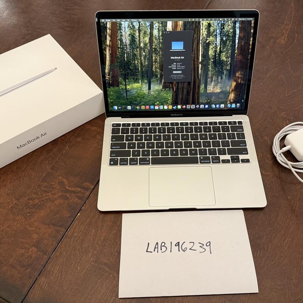 MacBook Air 2020 - 13 inch - 512 GB, Silver, 16 GB, Apple M1