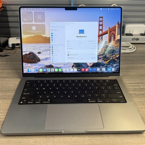 MacBook Pro 2021 - 14 inch - 512 GB, Gray, 16 GB, Apple M1 Pro 10-core