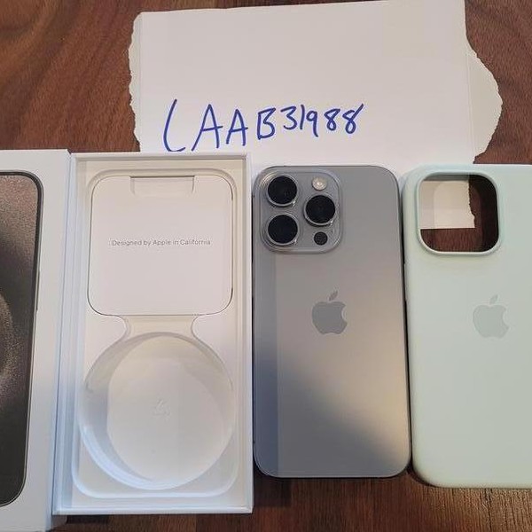 Apple iPhone 15 Pro - Unlocked, 256 GB, Natural, A2848