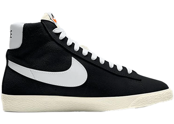Nike Blazer Mid Suede Black White (GS) for sale