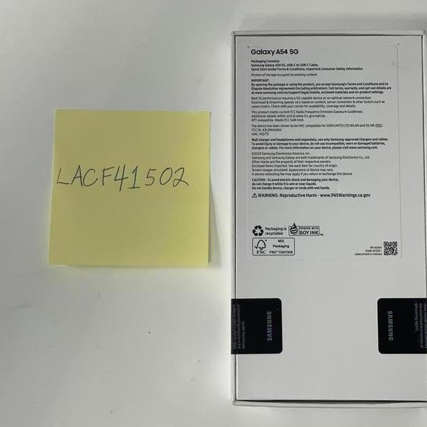 Samsung Galaxy A54 5G - Verizon, 128 GB, Graphite, 6 GB