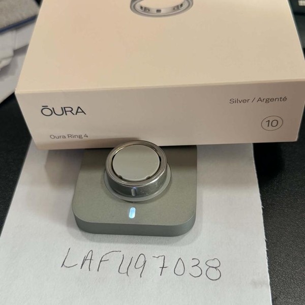 Oura Ring Gen 4 - Silver, Size 10