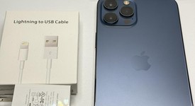 Good
													Apple iPhone 12 Pro Max - Unlocked, Pacific Blue, 256 GB, A2342, photo 4 of 5