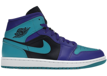 Jordan 1 Mid Black Grape (Women's) for sale