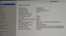 Good
													MacBook Air 2020 - 13" - I3, Gray, 256 GB, 8 GB, photo 4 of 9