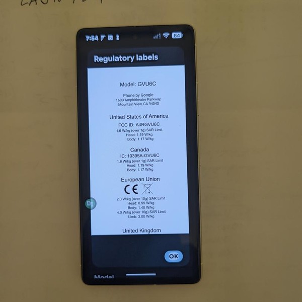 Google Pixel 7 - Unlocked, 128 GB, Lemongrass, 8 GB, GQML3, mmWave 5G