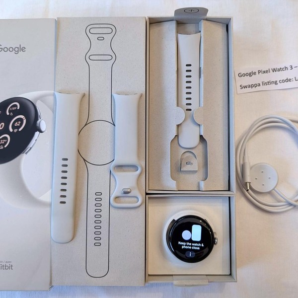 Google Pixel Watch 3 - Wi-Fi, Silver, 41mm, Wi-Fi