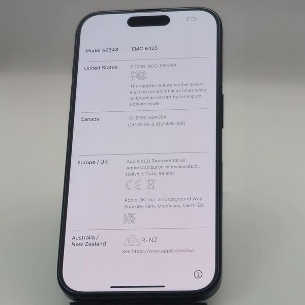 Apple iPhone 15 Pro - Verizon, 128 GB, Blue, A2848