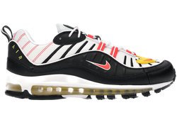 Air Max 98 Black White Yellow Crimson Size 4 640744 016 Swappa