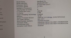 Good
													MacBook Pro 2019 - 15" - I7, Gray, 256 GB, 16 GB, photo 4 of 9