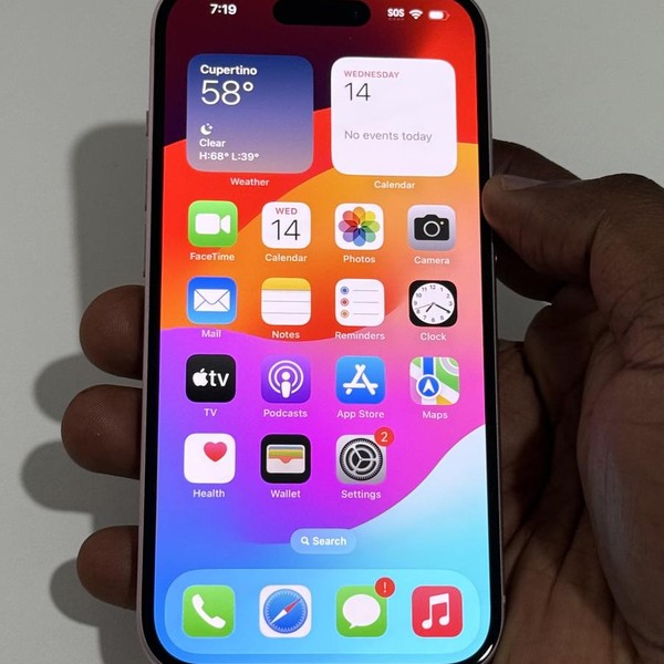 Apple iPhone 15 - Unlocked, 128 GB, Pink, A2846