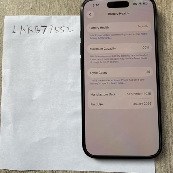 Apple iPhone 16 - AT&T, 128 GB, Black, A3081