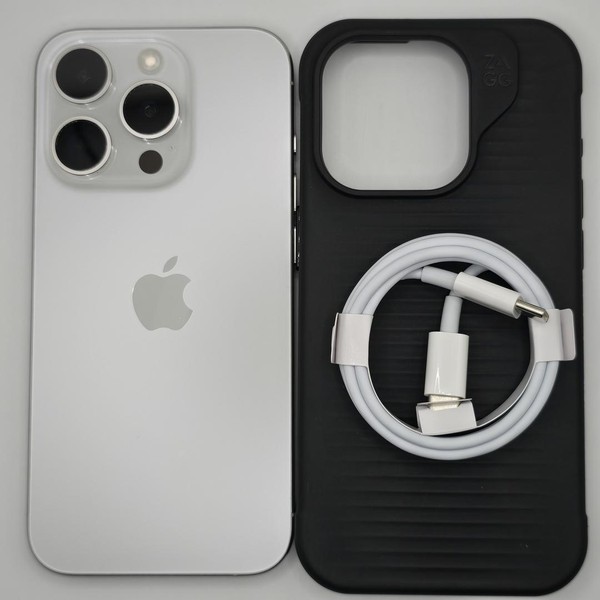 Apple iPhone 15 Pro - Unlocked, 128 GB, White, A2848