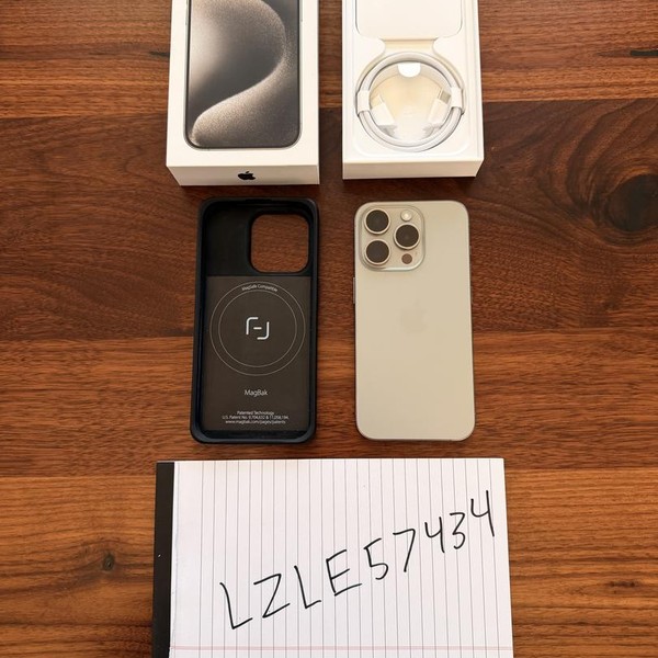 Apple iPhone 15 Pro - Unlocked, 128 GB, Natural, A2848