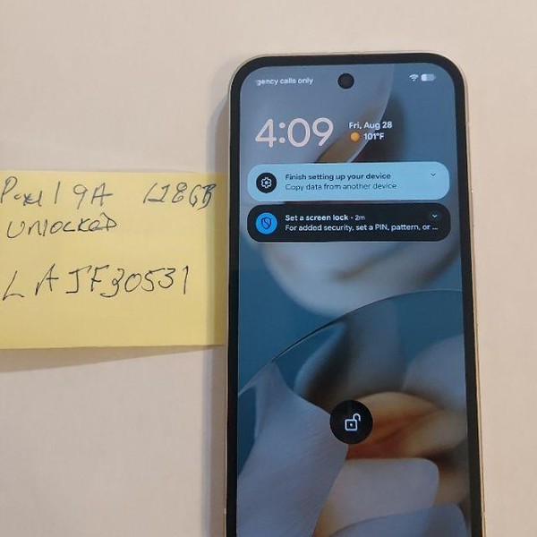 Google Pixel 9a - Unlocked, 128 GB, Porcelain, 8 GB