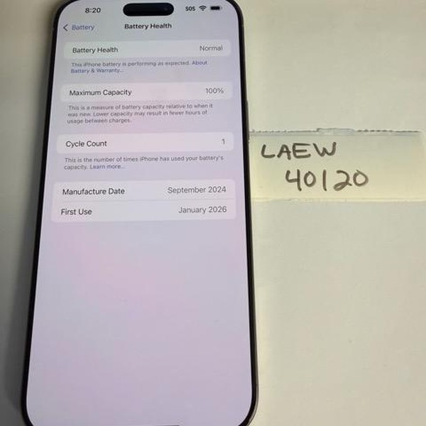 Apple iPhone 16 Pro Max - Unlocked, 256 GB, Natural, A3084