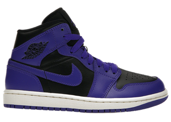 Jordan 1 Mid Purple Black (Women's) for sale
