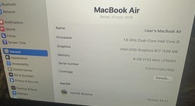 Good
													MacBook Air 2019 - 13" - I5, Gray, 128 GB, 8 GB, photo 5 of 7