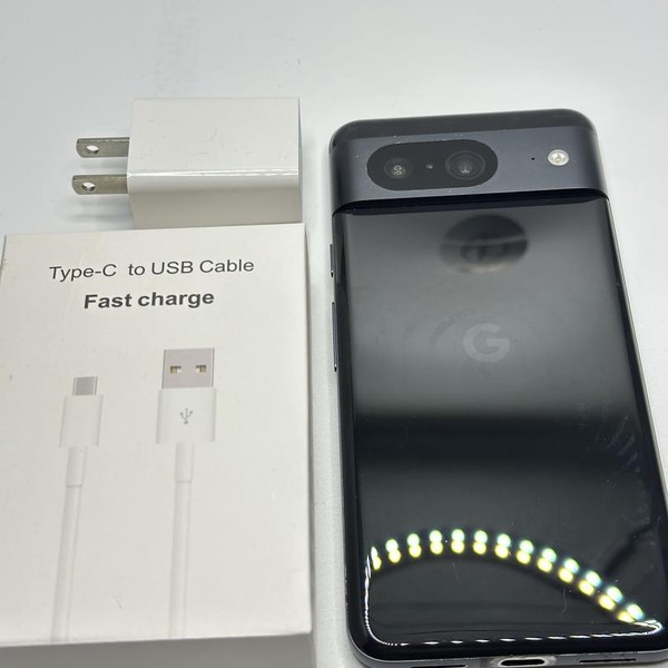 Google Pixel 8 - Unlocked, 128 GB, Obsidian, 8 GB, G9BQD, Sub-6 5G