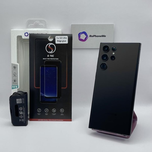 Samsung Galaxy S22 Ultra - Unlocked, 256 GB, Black, 12 GB, SM-S908U1